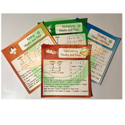 Weeks and Days - Addition, Subtraction, Multiplication and Division 