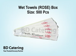 Wet Towels (ROSE) Box Size: 500 Pcs