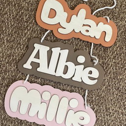  Personalized Wooden Wall Name
