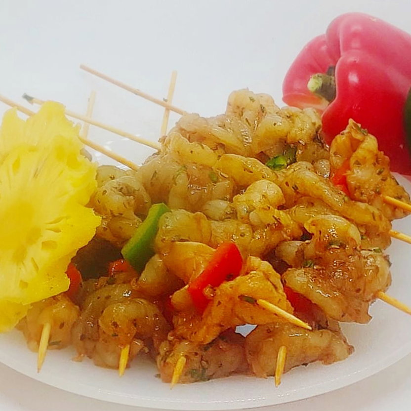 Seafood Prawn Skewers - Brochettes