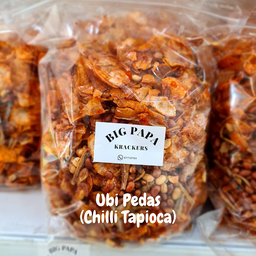 Kerepek Ubi Pedas Power Kacang Ikan Bilis / Chilli Tapioca with Nuts and Ikan Bilis