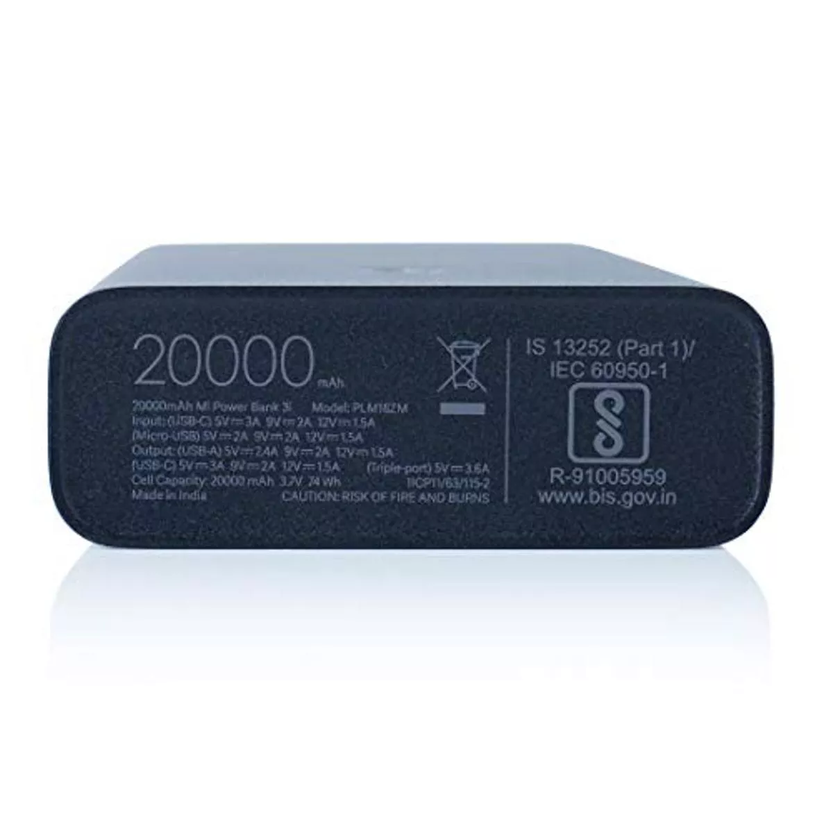 Xiaomi 3i PLM18ZM 20000 mAh Power Bank Black Color (100% Original Product With GST Bill)_1