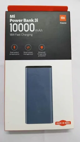 Xiaomi 3i PLM13ZM 10000 mAh Power Bank Black Color (100% Original Product With GST Bill)