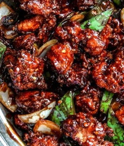 Fried Chilli Chicken With Thai Basil Herbs