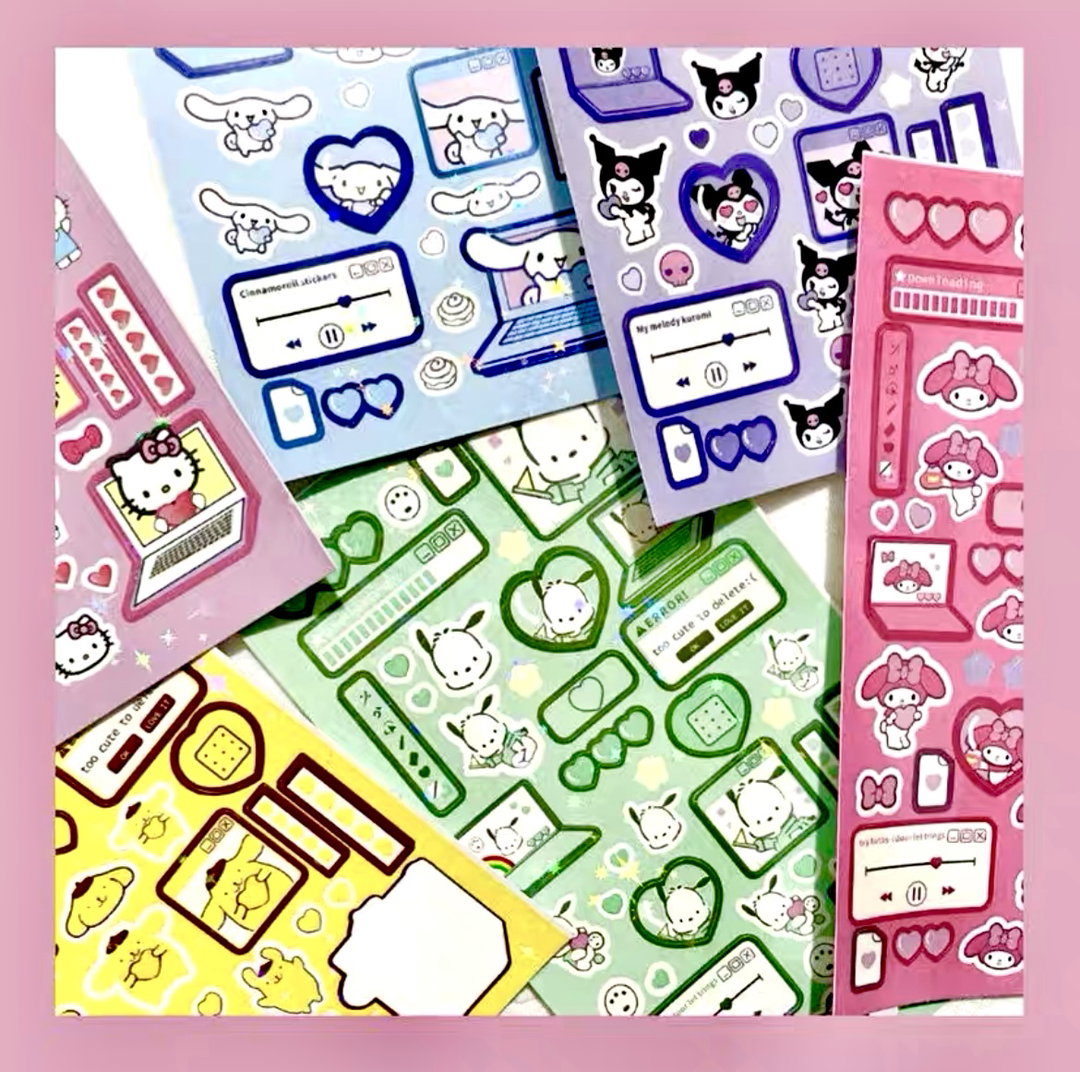 Sanrio sticker sheets