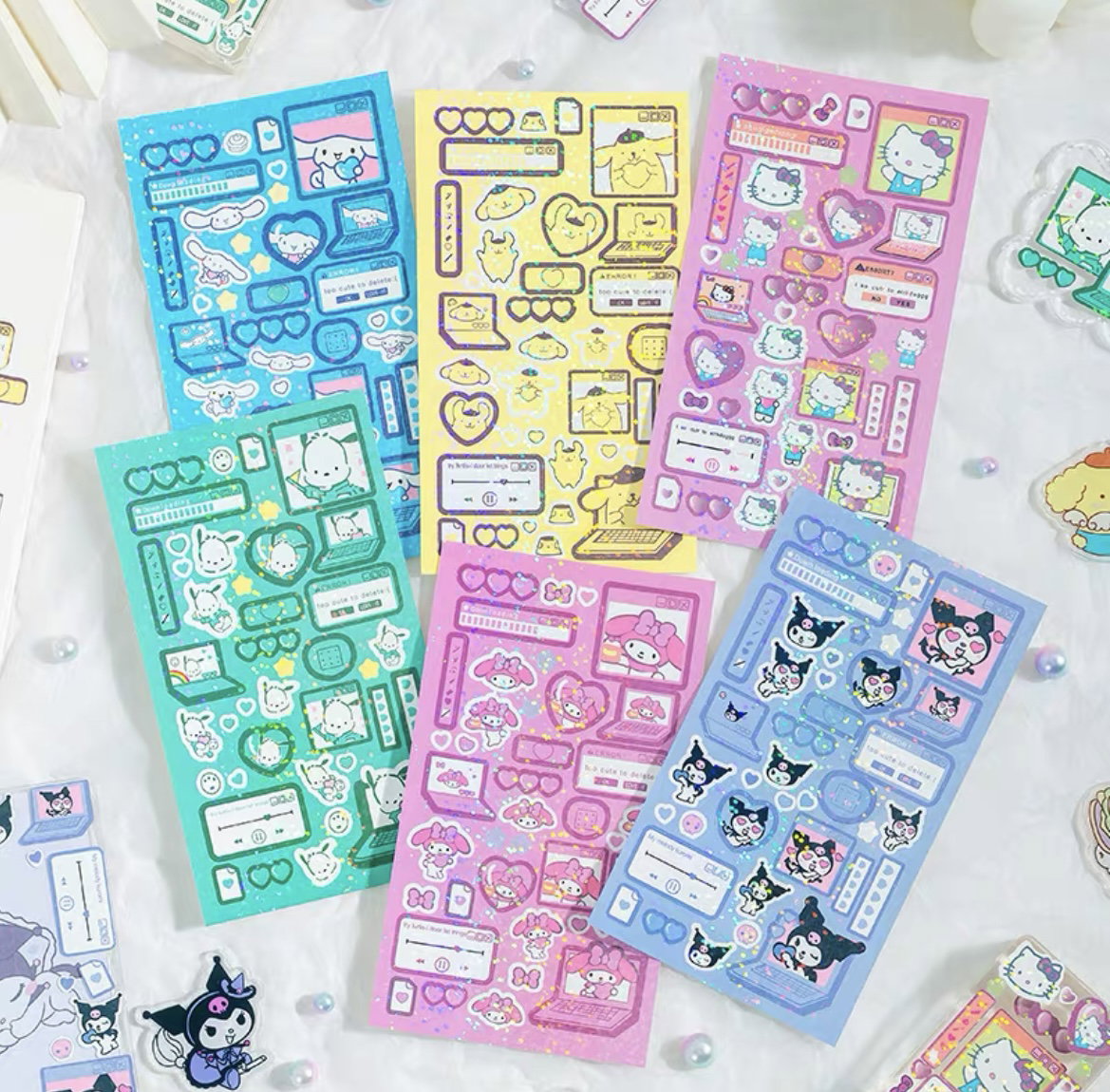Sanrio sticker sheets_1