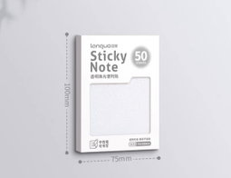 Transparant sticky notes