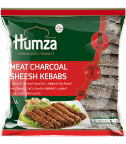 Humza Meat Charcoal Kebabs 15 Pcs* 8 Pkt