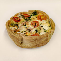 Tomato, Feta & Spinach Quiche