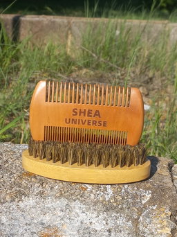 Beard brush and comb set