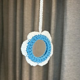 Smiley Mirror Bag Charm 