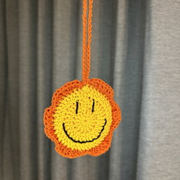 Smiley Mirror Bag Charm 