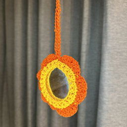 Smiley Mirror Bag Charm 