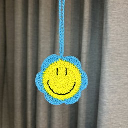 Smiley Mirror Bag Charm 