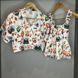 Cute Printed Shirt - Rainbow Heart