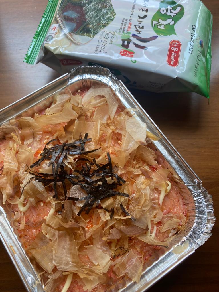 Baked Salmon Kani in Mentaiko Sauce
