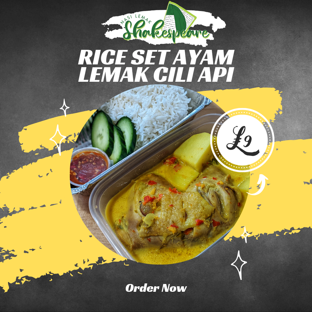 Ayam Masak Lemak Cili Api with Sambal Belacan
