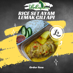 Ayam Masak Lemak Cili Api with Sambal Belacan