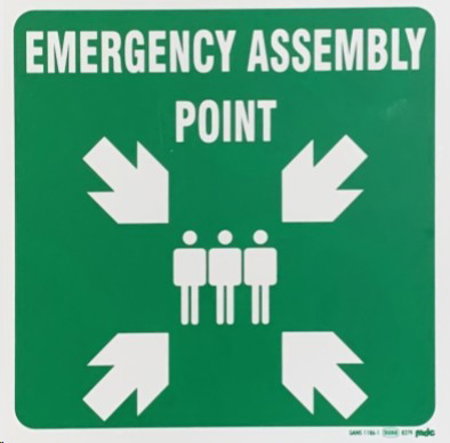 Sign-emergency assembly point_0