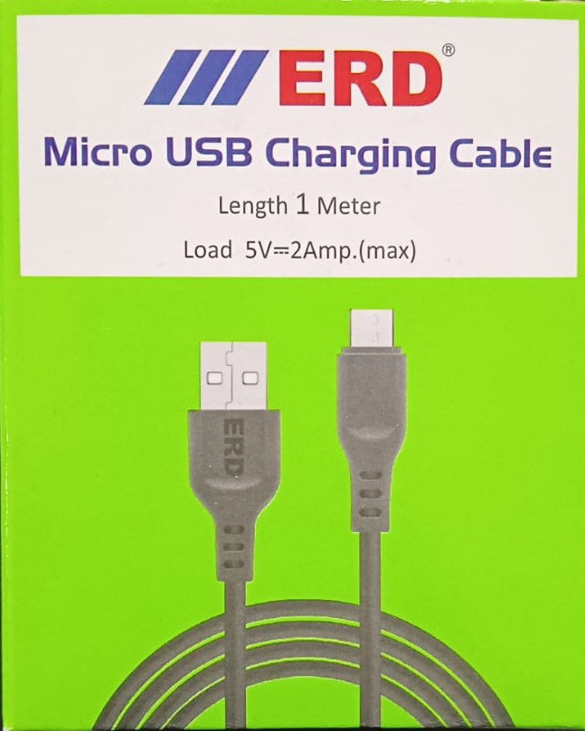 ERD UC-01 Micro USB Cable Black 1 Meter With GST Bill_0