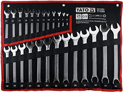 YATO COMBINATION SPANNER SET 6-32MM 25PC_0
