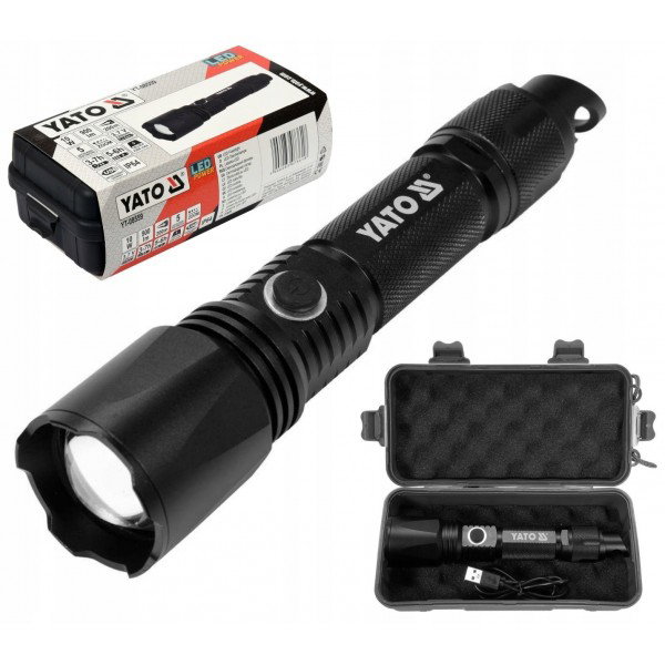 YATO RECHARGEABLE FLASHLIGHT 10W 900LM IP64_0