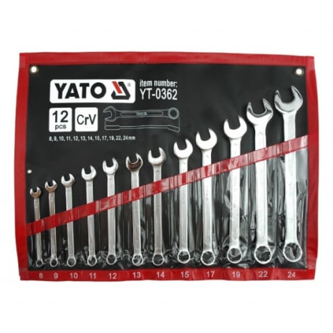 YATO COMBINATION SPANNER SET 8-24MM 12PCS_0
