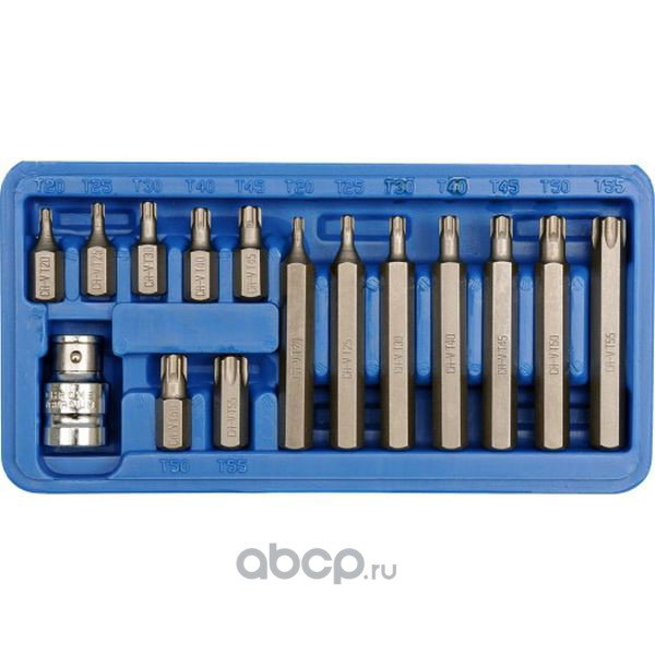 VOREL SCREWDRIVER BIT SET TORX T20 - T55 15PCS