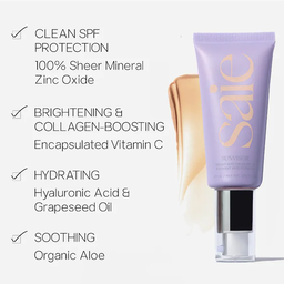 Saie Sunvisor Radiant Moisturizing Face Sunscreen SPF 35
