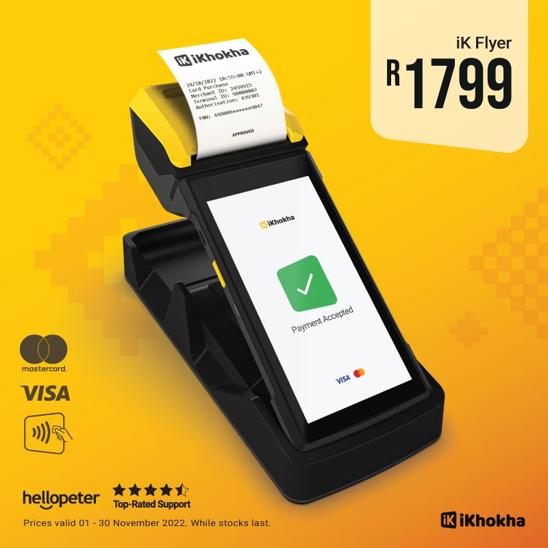 Ikhokha iK Flyer (includes charging base)