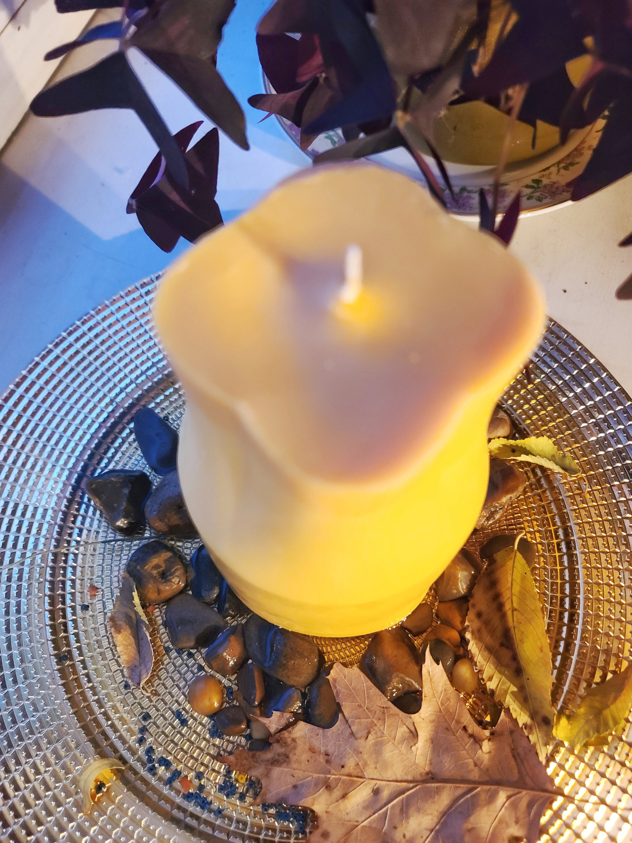 Towering Candle 7" Tall Orange color_2