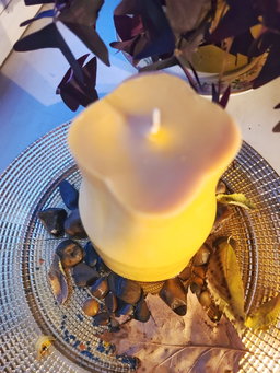 Towering Candle 7" Tall Orange color