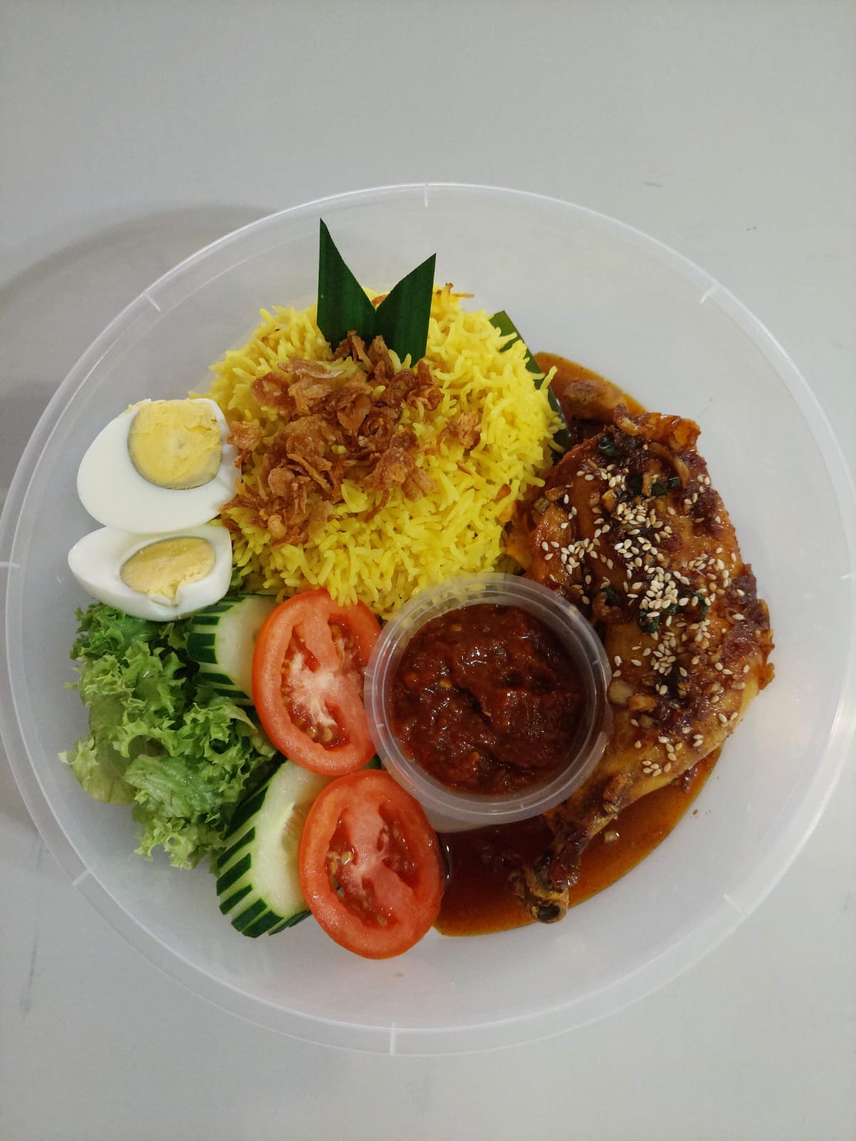 Nasi Kuning Ayam Sambal Kicap_0