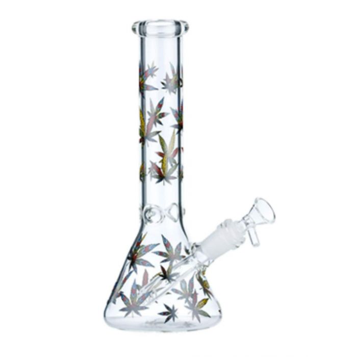 Funky Leaf Ice Catcher Bong - 25cm