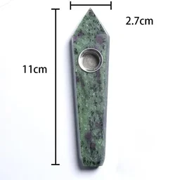 Gemstone Crystal point wand smoking pipes
