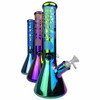 13.5" Electro Plated Munchie Tree Decal Beaker Pipe
