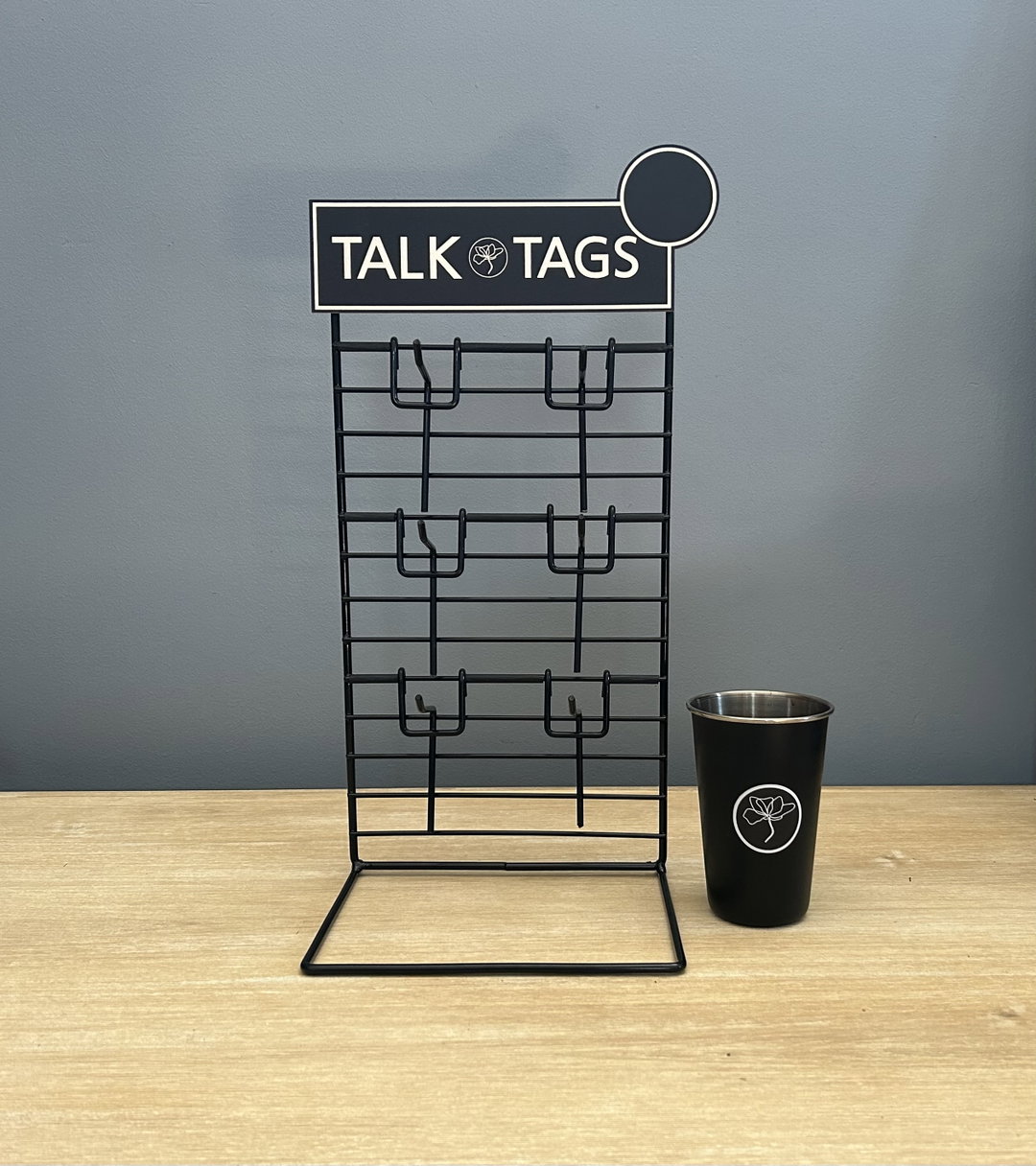 Retail Stand with cup holder