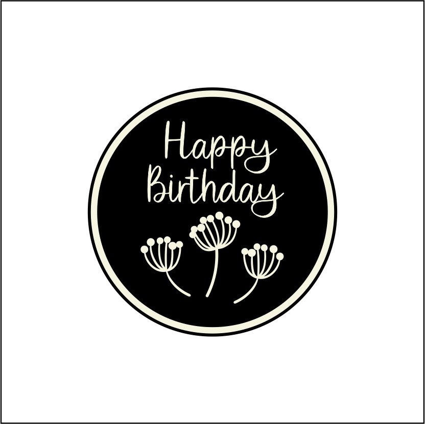 10 Tags refill Happy Birthday Botanical Black_0