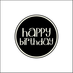 10 tag refill - Funky design black English