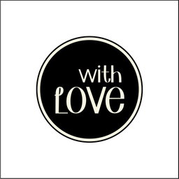 10 Tags refill With Love Funky Black