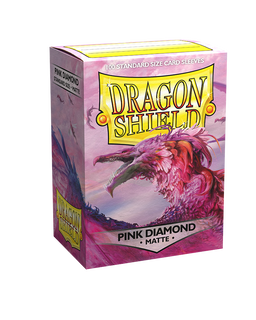 Dragon Shield Sleeve - Standard Size Matte 100 - PINK DIAMOND