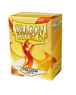 Dragon Shield Sleeve - Standard Size Matte 100 - YELLOW