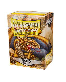 Dragon Shield Sleeve - Standard Size Matte 100 - GOLD