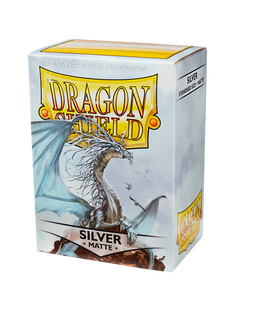 Dragon Shield Sleeve - Standard Size Matte 100 - SILVER