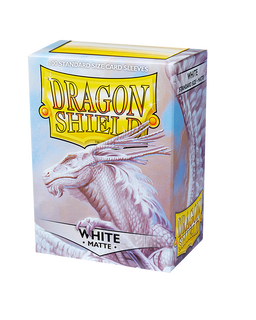 Dragon Shield Sleeve - Standard Size Matte 100 - WHITE