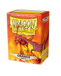 Dragon Shield Sleeve - Standard Size Matte 100 - ORANGE