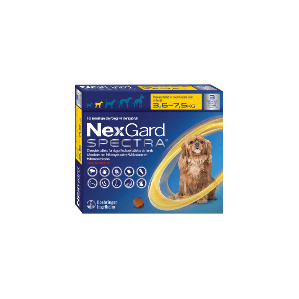 Nexgard Spectra Dogs 3.6kg to 7.5kg