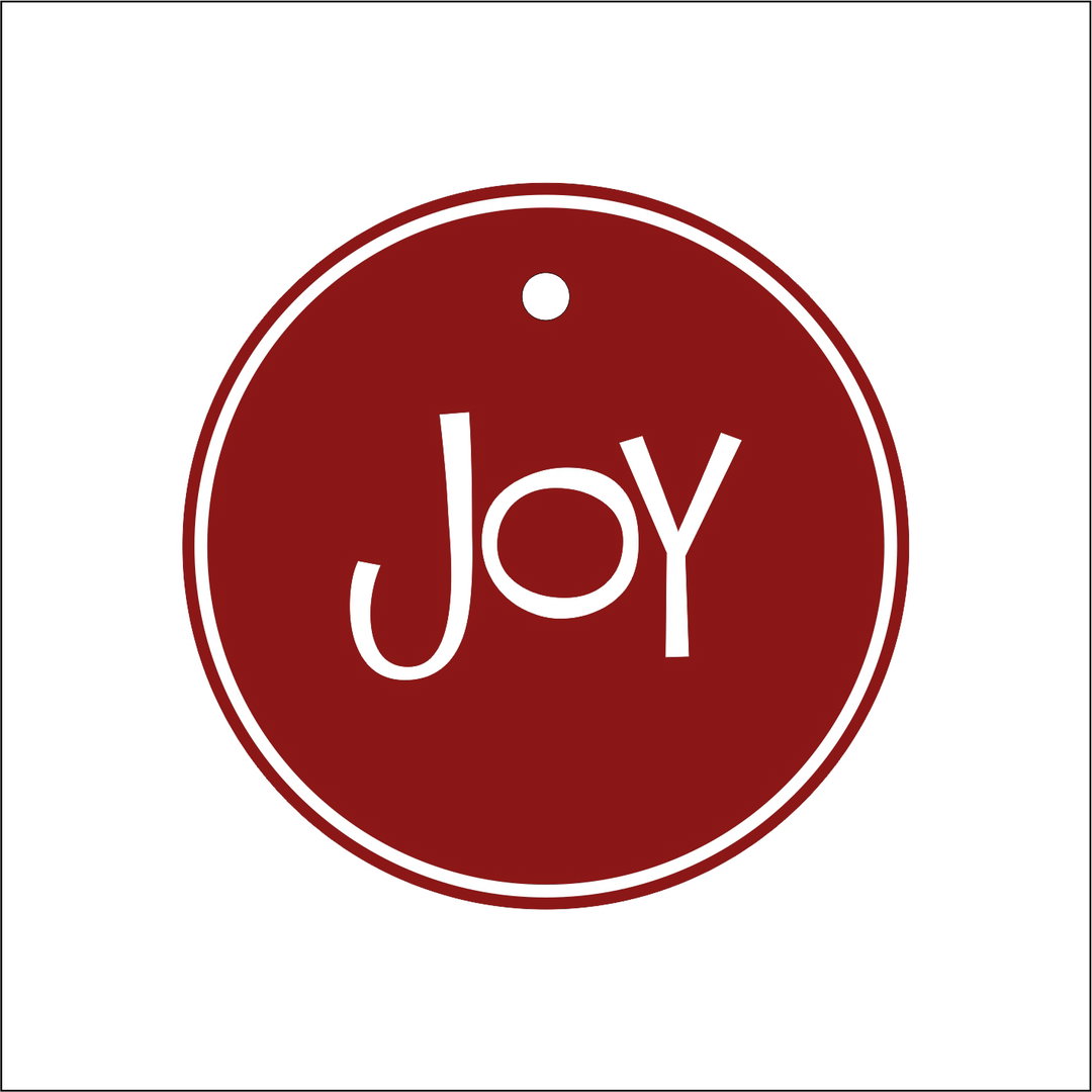 10 Tags refill JOY Fun design Red