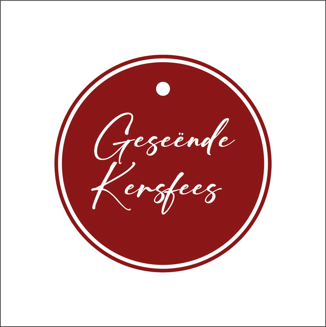 10 Tags refill Geseënde Kersfees Script Red