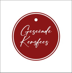 10 Tags refill Geseënde Kersfees Script Red